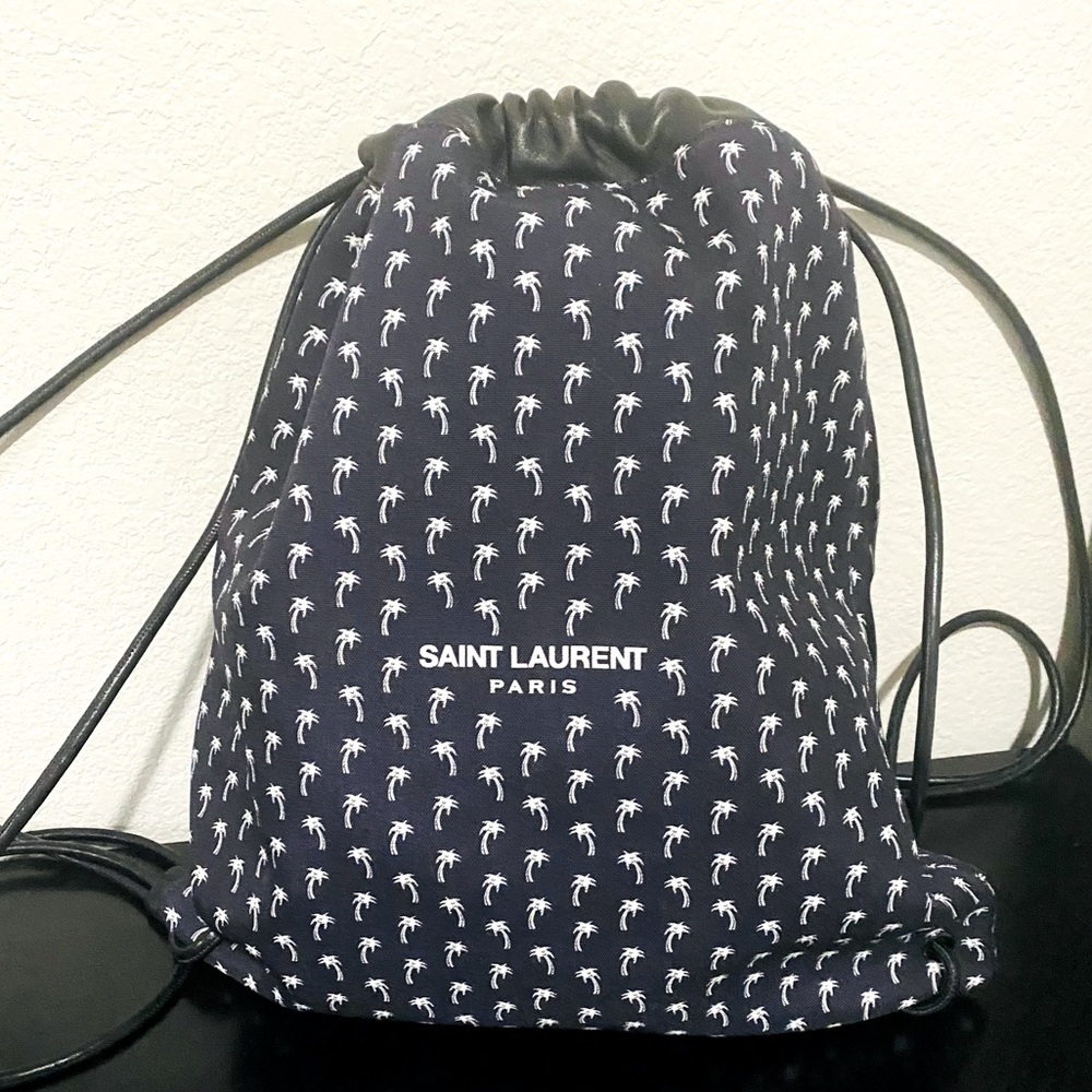 YSL Drawstring Backpack Bag